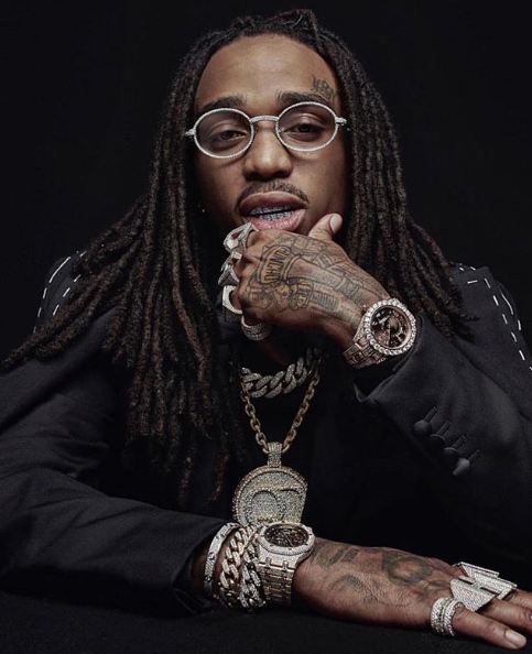 quavo migos celebrity hip hop fashion jewelry rapper gangster necklace rings bracelets