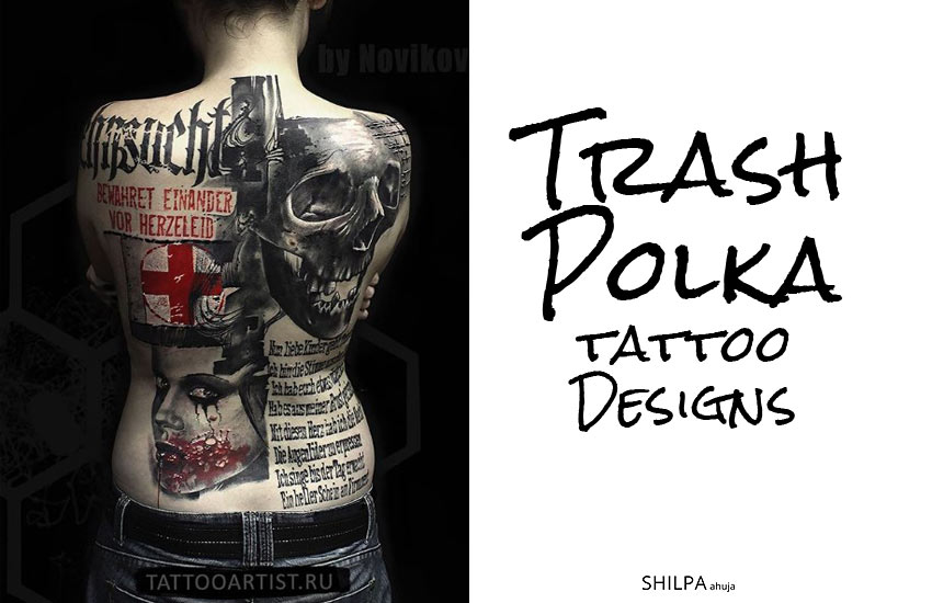 trash-polka-tattoo-ideas-designs-black-red-color-themes