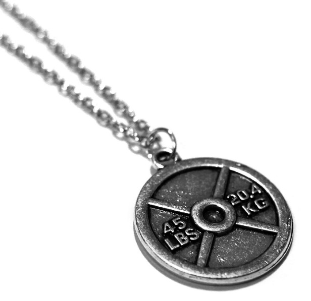 weightplate- necklace-fitness-jewelry-ideas-amazon-athlete-gym-lover