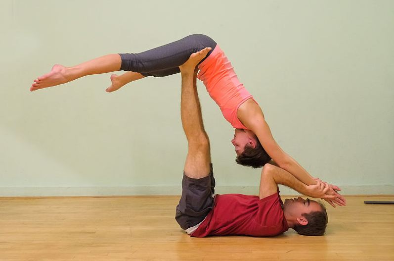 Acro pose Stock Photos, Royalty Free Acro pose Images | Depositphotos