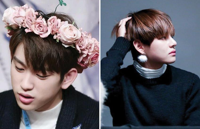 korean-kpop-idol-fashion (11)-flower-crowns-earrings-male-stars