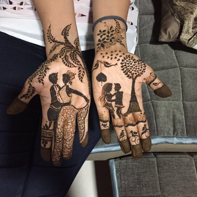 mit rthd via pin - couple story-latest-mehendi-designs-for-couple-designs-trends-fashion