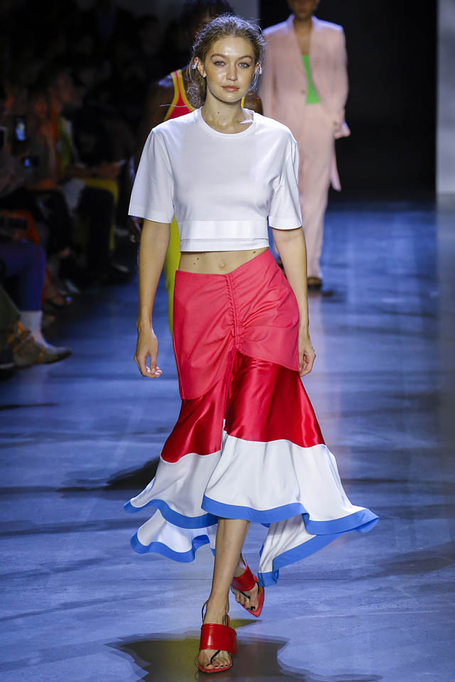 gigi hadid prabal gurung spring summer 2019 fashion latest skirt