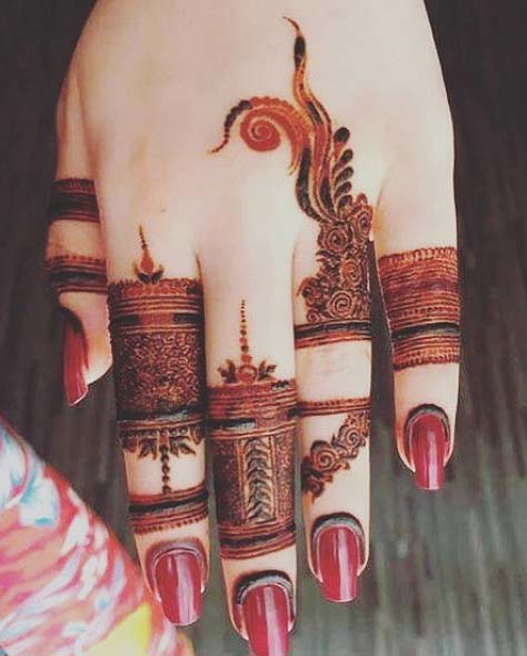 latest trendy mehandi designs 2018 only fingers mehandi