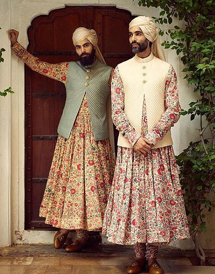 angarakha printed quilted jacket latest indian men wedding wear