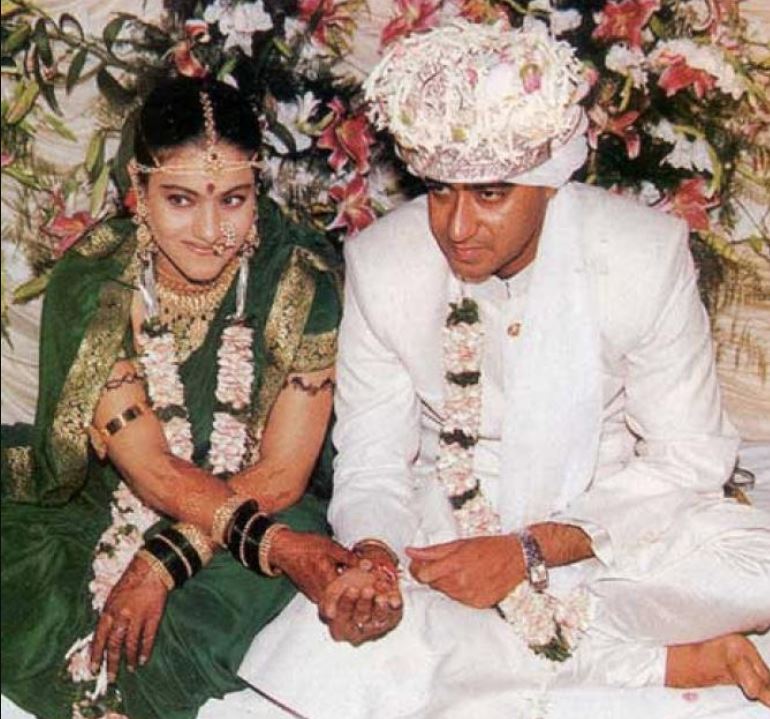 90s wedding dresses indian bollywood actresses kajol