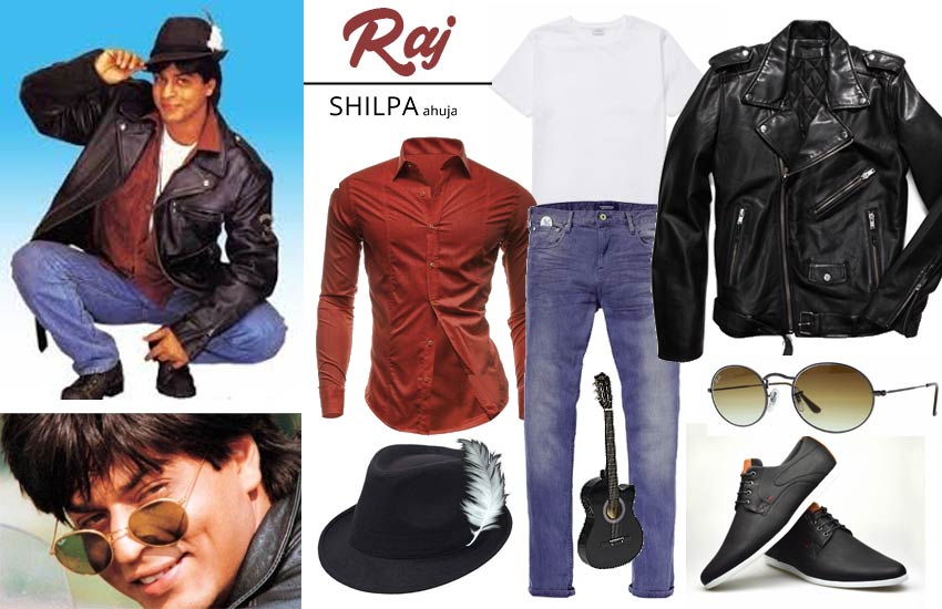 bollywood retro theme party dress male costumes ddlj-raj