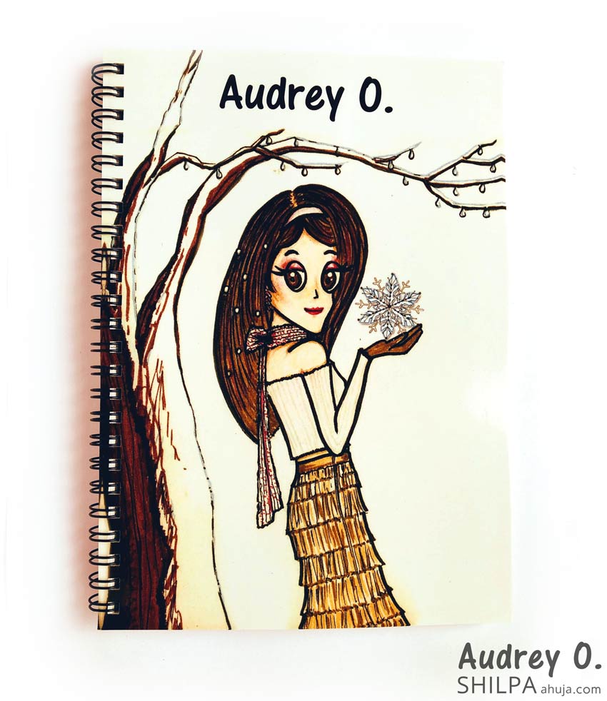 cute-girly-designer-notebooks-cartoon-audrey-o-comics-online