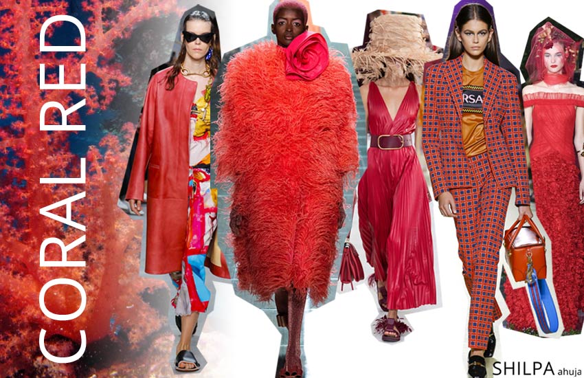spring 2019 color trends fashion living coral-red