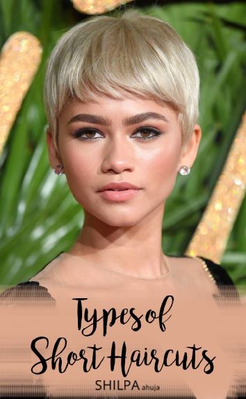 types of short haircuts zendaya celeb hair