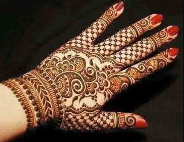 Image of Art In Girls Hand Using Henna Plant Also Called As Mehndi Design,Style.It  Is A Tradition In India.-RA571892-Picxy