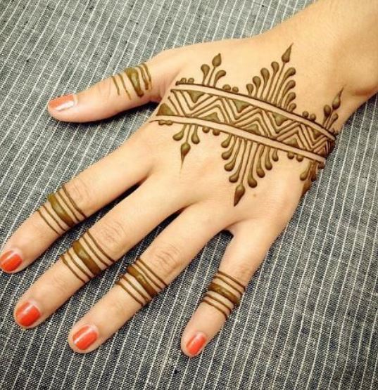 15 Einfachen, Zurück Seite Mehndi Designs mit Bildern | Barbaramode.com |  Latest mehndi designs, Mehndi designs for fingers, Mehndi designs for girls