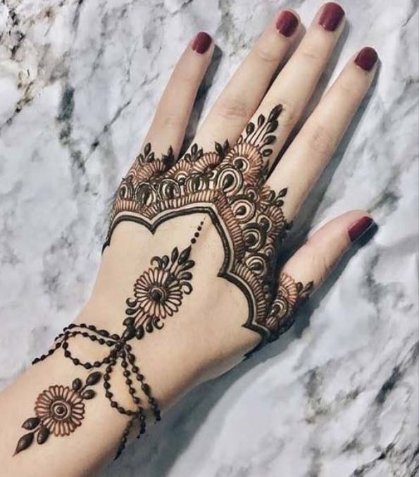 Latest Mehendi Designs Beautiful Trends for Girls white