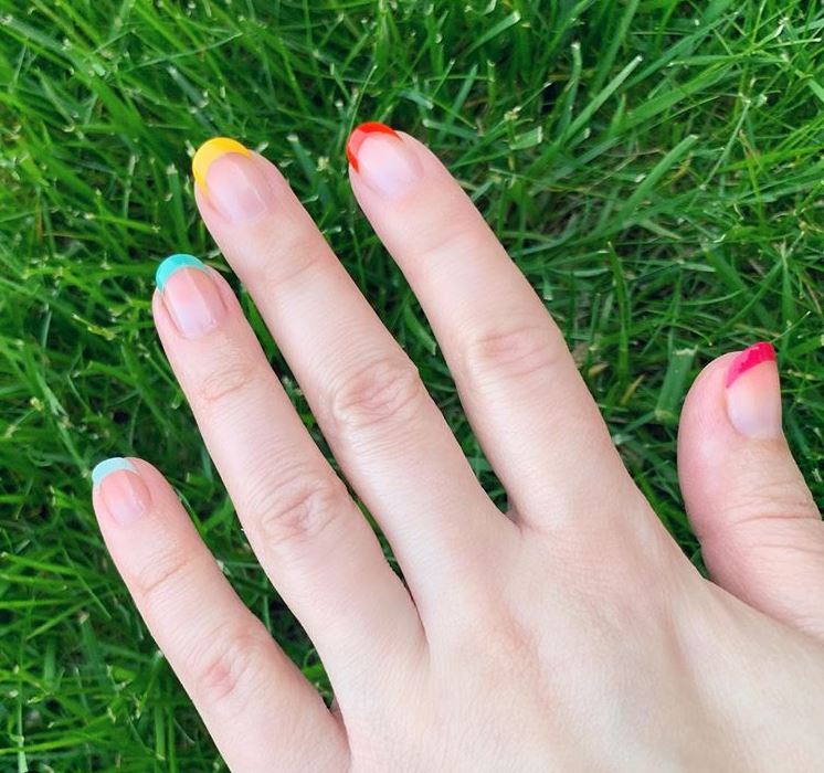 new nail art designs ideas trends 2019 rainbow tips