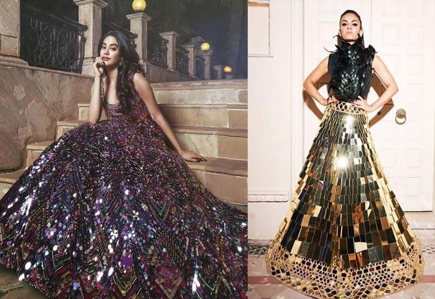 Top Lehenga Design 2019 Mirror Sequins Manish-Malhotra