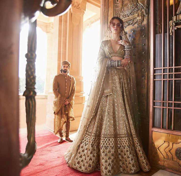 Trendy-Lehenga-Designs-2019-Chevron-Pattern-Sabyasachi