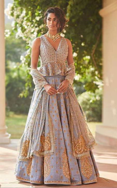 Puff Sleeve Lehenga Choli: Buy Puff Sleeve Lehenga Choli for Women Online  in USA