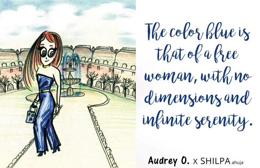 Blue-Dress-Quotes-for-Instagram-audrey-o