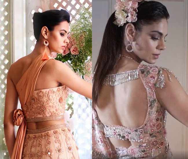 latest lehenga blouse designs trends 2019 back tarun