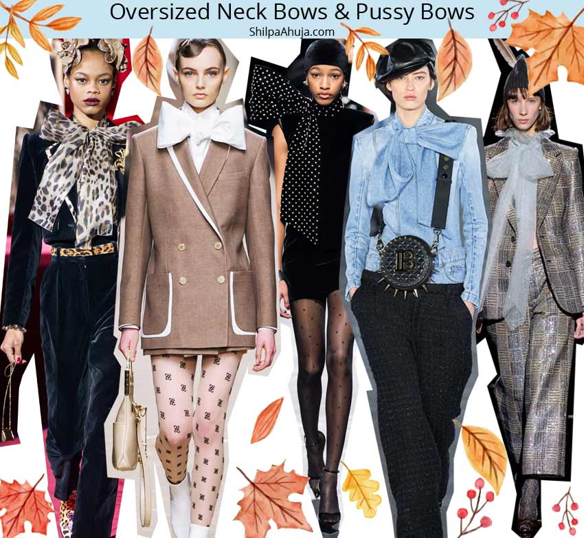 fall 2019 winter 2020 trends Oversized Neck-Bows-&-Pussy-Bows