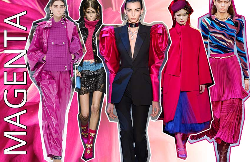 fall winter 2019 2020 color trends fashion pink magenta