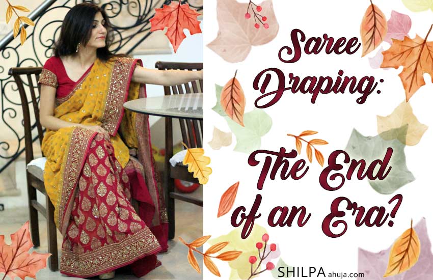 indian fashion traditional Saree-Draping-End-Era