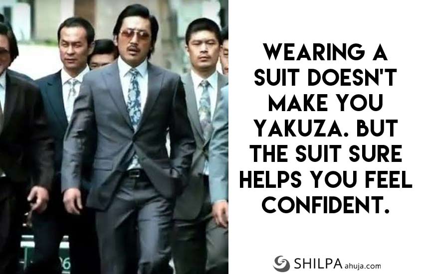 Suit Quotes for Instagram funny attitude yakuza