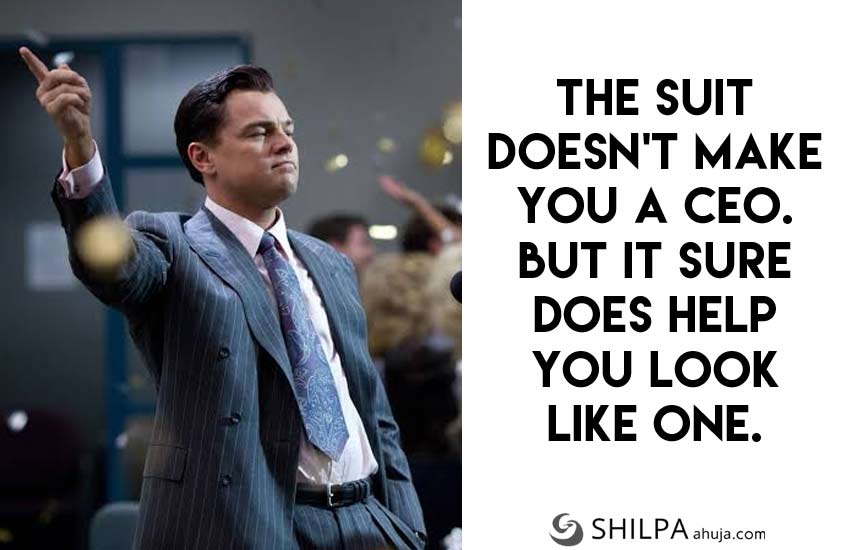 wold of wall street Suit-Quotes Instagram-job